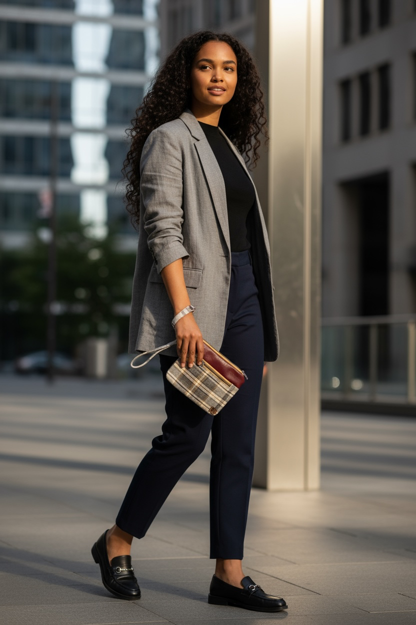 Hand Purse (Plaid) Medium - Image 2