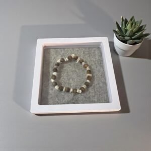 Stone Jewelry Bracelet (Wood and Chipped Shell)