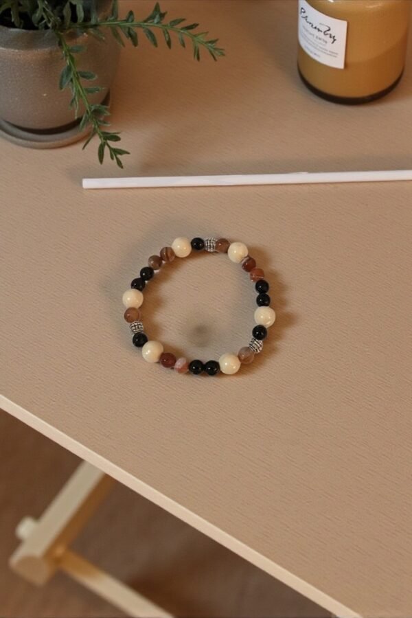 Stone Jewelry Bracelet (Red Agate)