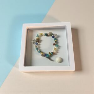 Stone Jewelry Bracelet (Turquoise and Quartz)